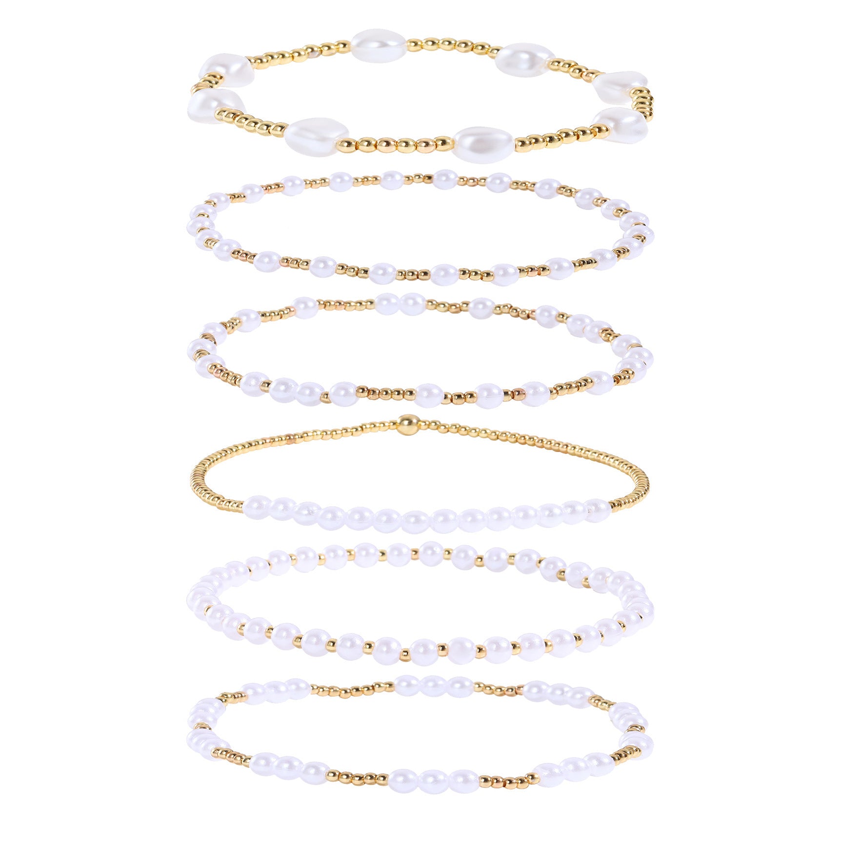 Wholesale  Cross Bracelet suit Sweet Cool Beaded Shell Pearl Bracelet